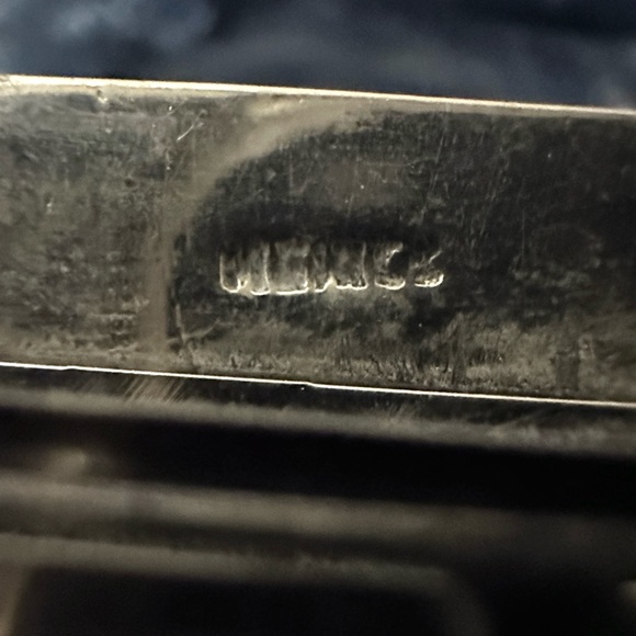 Signed Vintage Navajo Silver Blue Opal /Turquoise Inlay Hair Clip - Picture 5 of 11